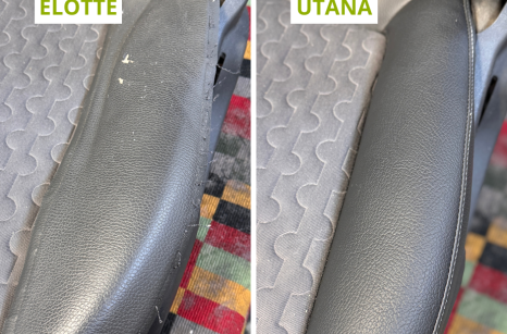 OPEL Corsa - Autókárpit javítás a vezetőoldali ülésen - előtte és utána