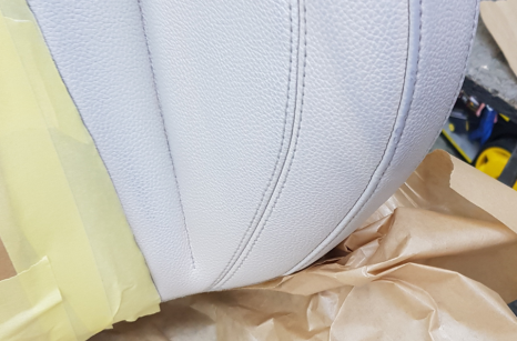 Mercedes autóülés felújítása és bőrfestés 3