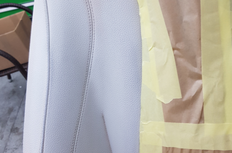 Mercedes autóülés felújítása és bőrfestés